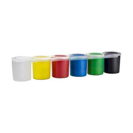 Milán Estuche de témperas de colores con 6 tarros de 25 ml