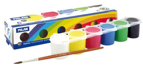 Milán Estuche de témperas de colores de 6 colores