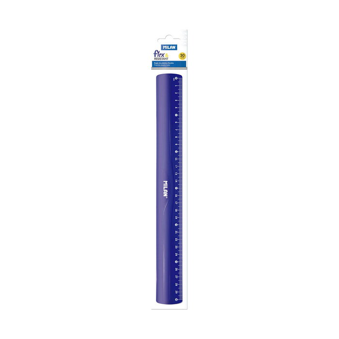 Milán Regla Flex & Resistan Azul 30 cm Milán Regla Flex & Resistan Azul 30 cm