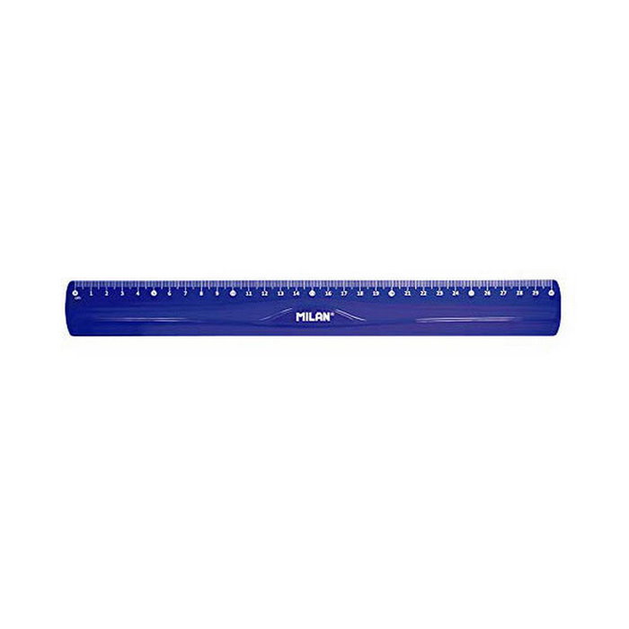 Milán Regla Flex & Resistan Azul 30 cm Milán Regla Flex & Resistan Azul 30 cm