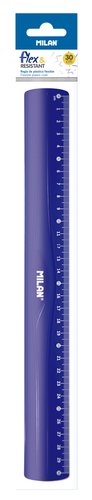 Milán Regla Flex & Resistan Azul 30 cm Milán Regla Flex & Resistan Azul 30 cm