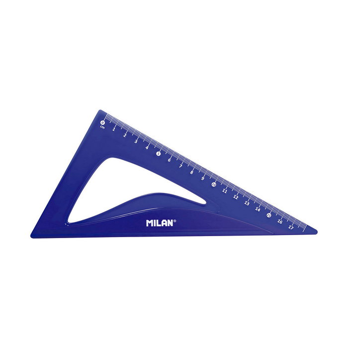 Milan Kit de Reglas Flex&Resistant Azul Translúcido