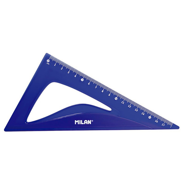 Milan Kit de Reglas Flex&Resistant Azul Translúcido
