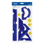 Milan Kit de Reglas Flex&Resistant Azul Translúcido