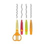 Milán Tijeras zig-zag con 4 hojas intercambiables 16 cm