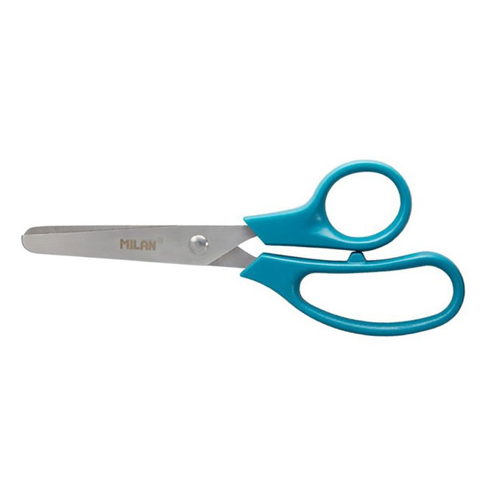 Milán Tijeras Basic Escolares 13.3 cm Color Verde Blister