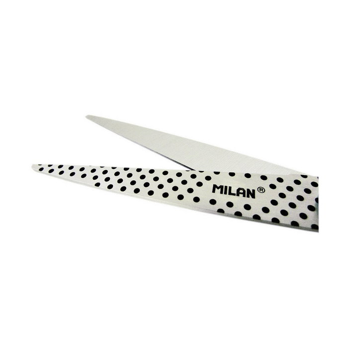 Milan Tijeras de Oficina Dots &amp; Buttons 20,5 cm Turquesa-Negro