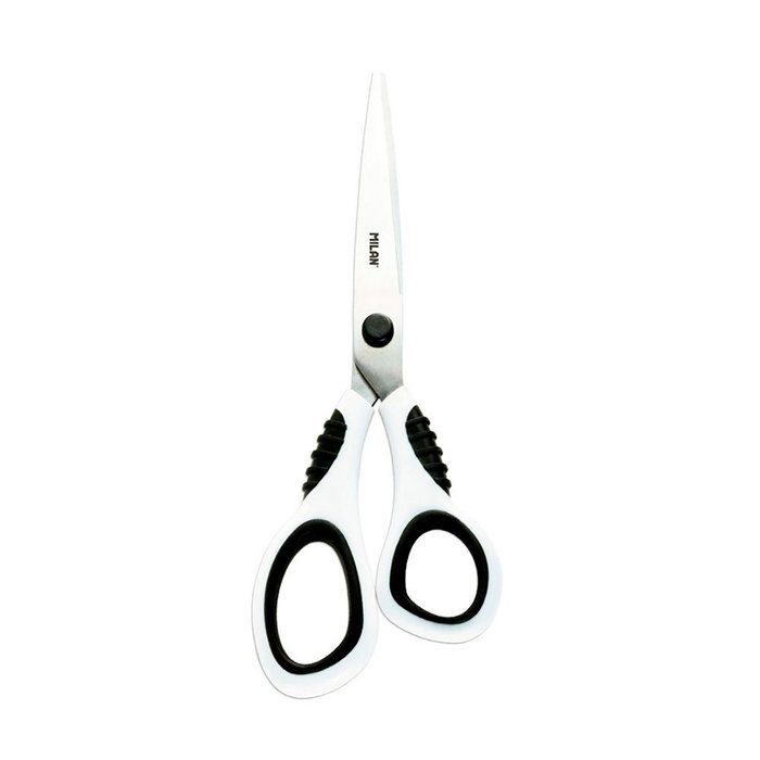 Milán Tijeras de Oficina Blancas Acero Inoxidable 20.5 cm para Escuela/Comercio Milán Tijeras de Oficina Blancas Acero Inoxidable 20.5 cm para Escuela/Comercio