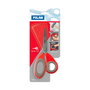 Milán Tijeras de Oficina Rojas 19 cm Cuchilla Acero Inoxidable Mango Ergonómico