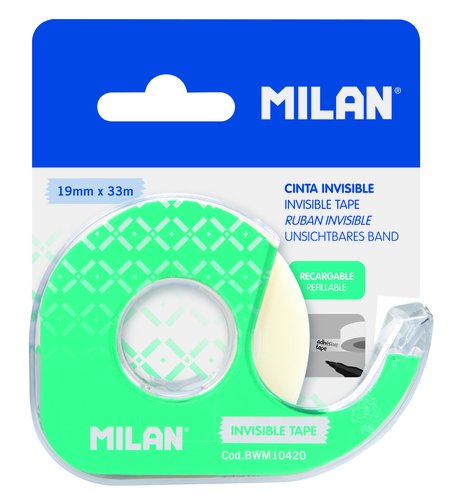 Milán Dispensador verde con cinta adhesiva mate 19 mm x 33 m Milán Dispensador verde con cinta adhesiva mate 19 mm x 33 m