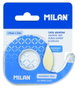 Milán Dispensador azul de cinta adhesiva transparente 19 mm x 33 m