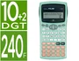 Milan Calculadora Científica M240 Turquesa 240 Funciones 10+2 Dígitos con Tapa