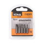 Koma Tools Juego de 5 Puntas Planas Variadas 25 mm