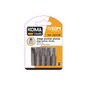 Koma Tools Puntas de Atornillar Planas Hexagonales, Juego de 5 Piezas - 3x0.5mm / 4x0.5mm / 5x0.8mm / 6x1mm / 7x1.2mm, 25 mm, Brico Series