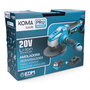 Koma Tools 20v-am-k Kit Amoladora Angular 20V Ø115 mm con 1 Batería 4.0Ah y Cargador Pro Series