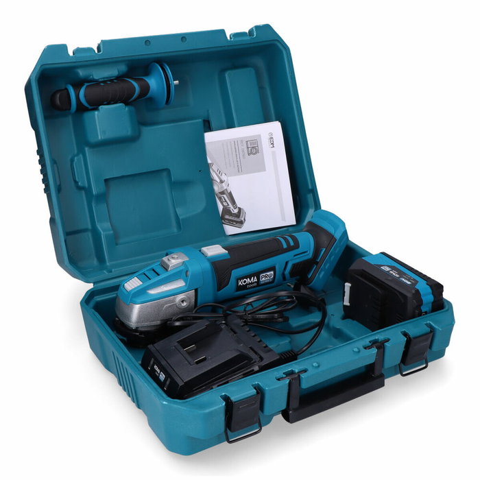 Koma Tools Kit Amoladora Angular 20V con Batería 4.0Ah y Cargador