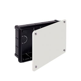 Solera 314 Caja de empotrar rectangular 200x130x60mm con tornillos para instalación eléctrica