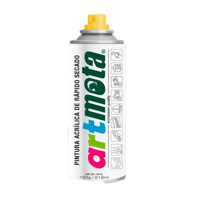 Mota Herramientas Pintura acrílica spray RAL 9003 blanco mate 216 ml