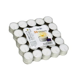 Magic Lights Pack de 50 velas blancas de 12g sin aroma