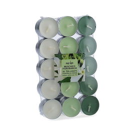 Magic Lights Pack 30 Velas Perfumadas Aroma Musk Flores Blancas 3,7 cm