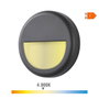 Edm Aplique LED redondo 6W 570lm 4000K luz día IP65 ø14x2,8cm