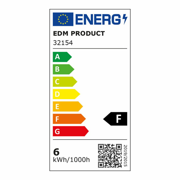 Edm Aplique LED redondo 6W 570lm 4000K luz día IP65 ø14x2,8cm Edm Aplique LED redondo 6W 570lm 4000K luz día IP65 ø14x2,8cm