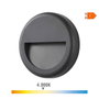 Edm Aplique LED redondo 6W 570lm 4000K luz día IP65 ø14x2,8cm