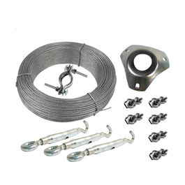 Televes Kit Montaje Vientos 2408 Accesorios Montaje Mástil Acero Galvanizado