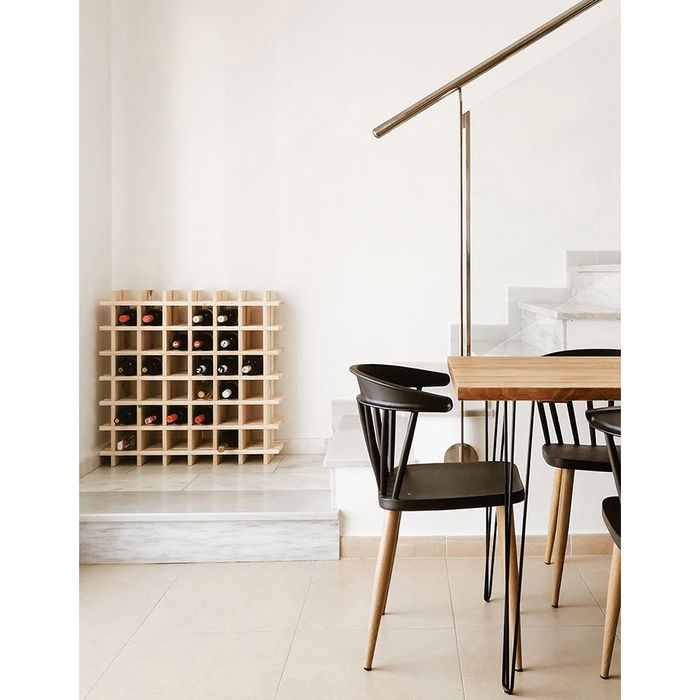 Astigarraga Botellero Rioja Evolutivo Pino Macizo para 36 Botellas 75x22x75 cm