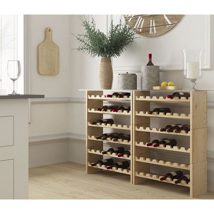 Astigarraga Botellero Merlot Pino Macizo para 16 Botellas 68.8 x 25 x 30cm