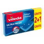 Vileda Ultra fresh Estropajo con esponja no raya 2+1 Azul
