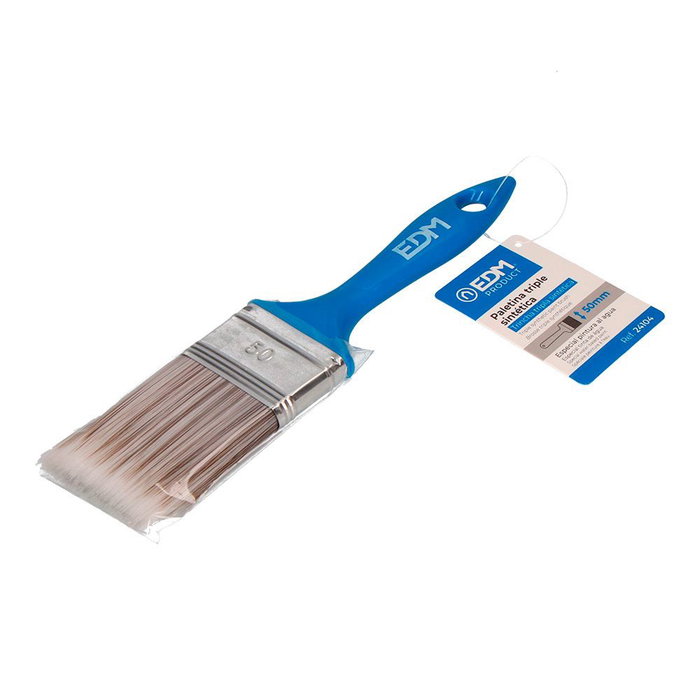 Edm Paletina Triple Especial Agua 50 mm Sintética para Pinturas Plásticas, Acrílica y Barniz al Agua