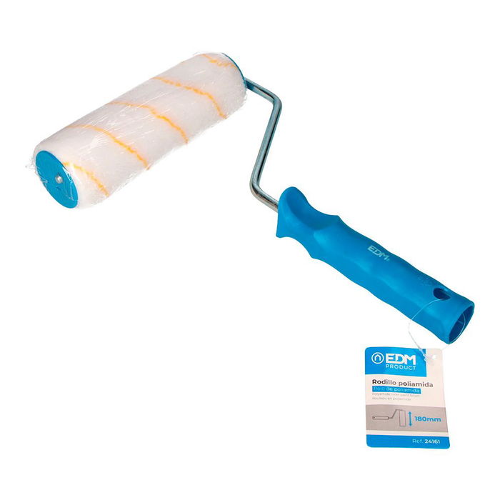 Edm Rodillo Poliamida Pelo Corto 18 cm para Pintura Plástica en Paredes y Techos Profesional