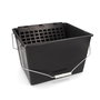 Edm Cubeta de Pintura de Plástico Negro 16 l con Rejilla