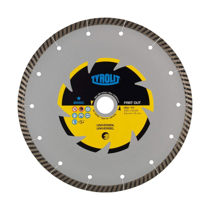 Tyrolit Disco diamantado continuo C3R ø230 x 2,4 x 22,23 mm