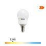 Edm Bombilla Esférica LED E14 8.5W 880lm 3000K Luz Cálida Ø4.5 x 8.8 cm