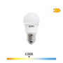 Edm Bombilla Esferica LED E27 8,5W 950lm 4000K Luz Dia Ø4,5 x 8,6 cm