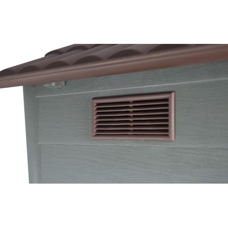 Nayeco Caseta Eco Grande 99x70x75 cm para Perros, Plástico Reciclado, Resistente y Ventilada Nayeco Caseta Eco Grande 99x70x75 cm para Perros, Plástico Reciclado, Resistente y Ventilada