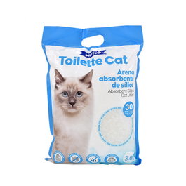 Nayeco Arena de Sílice para Gatos Toilette Cat, 3,8 L, Rinde hasta 30 Días