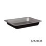 5Five Molde Rectangular Aluminio Repostería 32 x 24 cm Cromado Negro