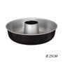 5Five Molde Savarin Redondo Ø25 cm Aluminio Cromado / Negro Repostería