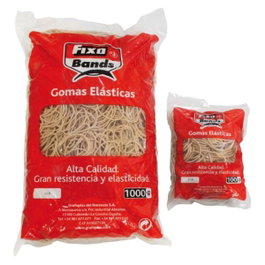 Fixo Bands Gomas elásticas bolsa 100g 2 mm x 12 cm