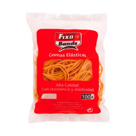 Fixo Bands Gomas elásticas 100 g, 2 mm x 12 cm, bolsa
