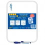Clipper Pizarra blanca pequeña 18x26 cm con rotulador