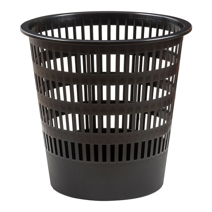 FAIBO Papelera de Rejilla Serie 306 Negra 16L