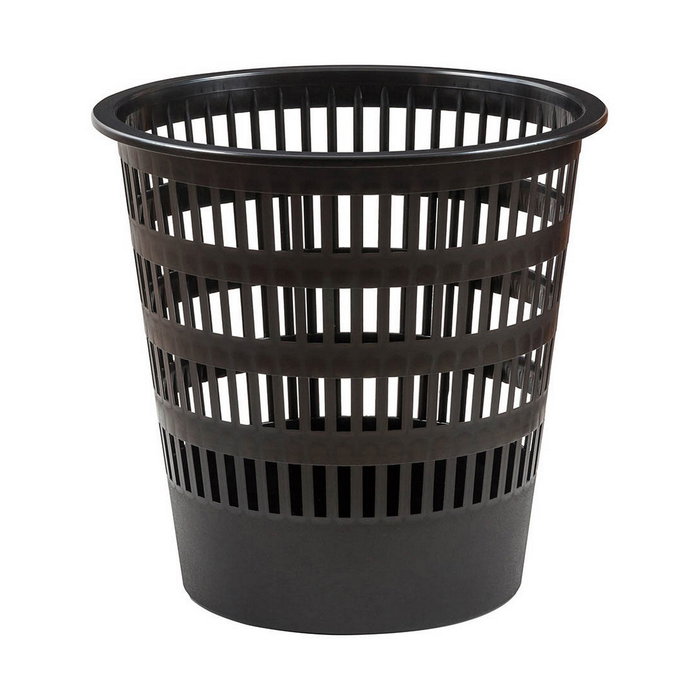 FAIBO Papelera de Rejilla Serie 306 Negra 16L