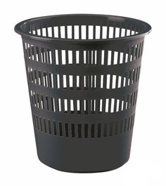 Faibo Papelera Rejilla Plástico Capacidad 16 Litros Serie 306 Negro 315x310 mm