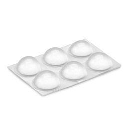 Inofix Gota Protectora Autoadhesiva ø16x7,9mm Blister 6 Unidades Transparente PVC Flexible Amortiguación Golpes Vibraciones