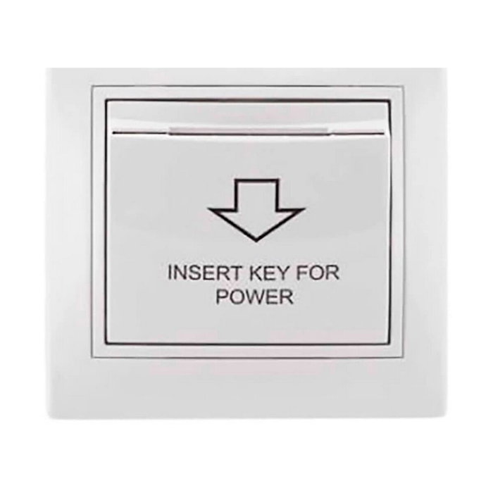 Solera Interruptor de tarjeta Serie Europa Solera ERP01TU 10A 250V Blanco