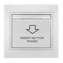 Solera Interruptor de Tarjeta Blanco 10A 250V Serie Europa con Placa, Empotrar, Modelo ERP01TU